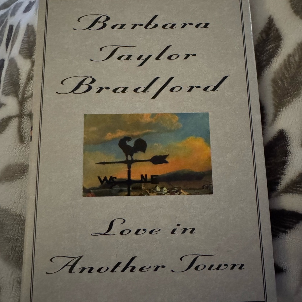 Barbara Taylor Bradford Love in Another Town Book - Gray Cover